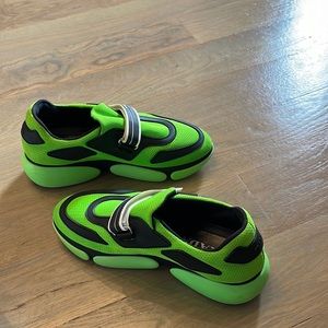 Prada like green cloudbust sneakers